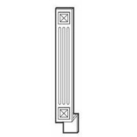 A6BF Ice White Shaker Decor Molding Base Filler